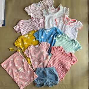 Large bundle of 10 3-6 month items, 1 onesie Toobydoo and the rest Boden. EUC